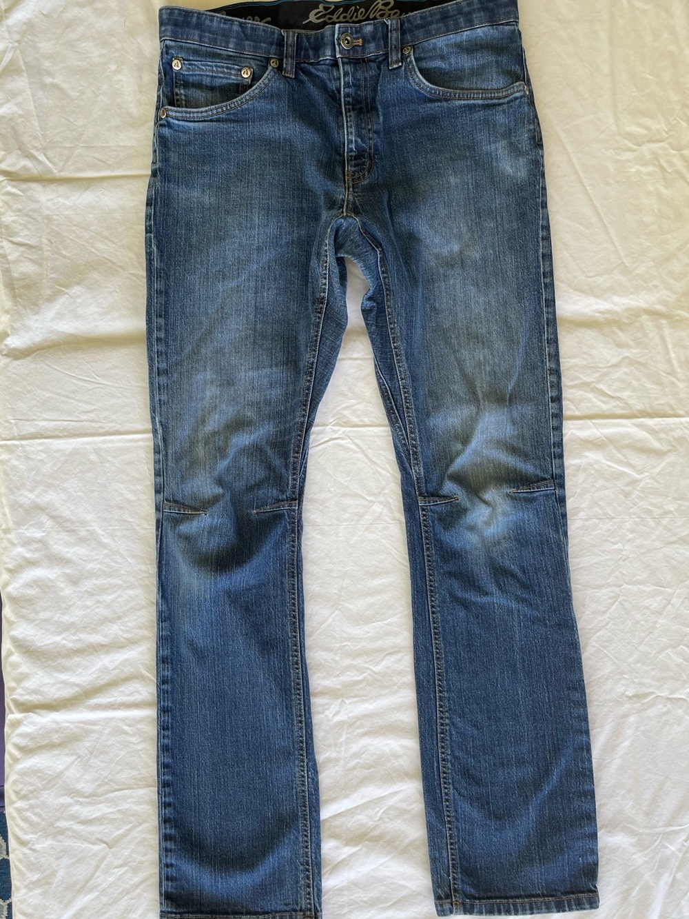 Eddie Bauer Men's Medium Blue Slim Straight Jeans